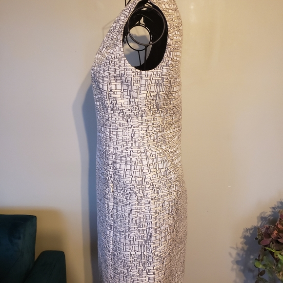 NWPT A-k-r-i-s Punto Jacquard silvery sheath dress - Picture 10 of 14